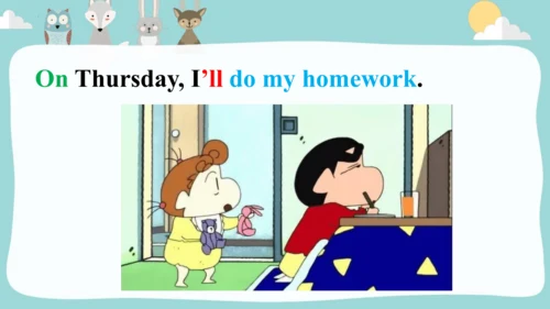 Module5Unit2 On Monday,I'll go swimming.课件(共35张PPT