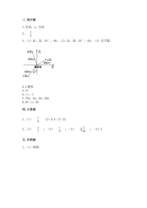 小学六年级上册数学期末测试卷带答案（能力提升）.docx