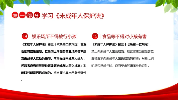 保护未成年人学习未成年人保护法讲座PPT课件公益宣传