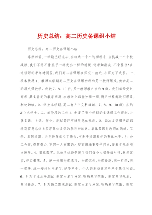 历史总结：高二历史备课组小结.docx