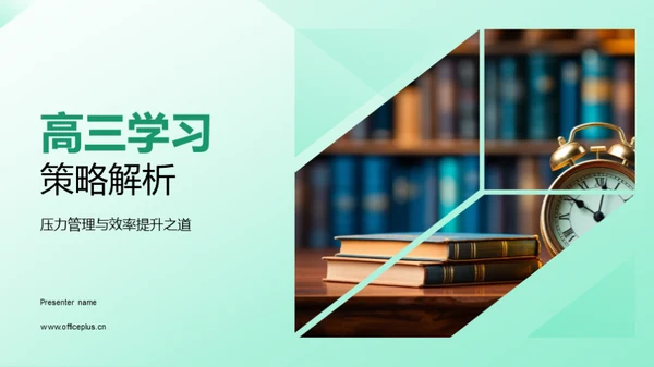 高三学习策略解析