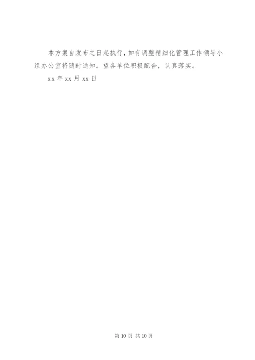 推进精细化管理工作实施方案.docx