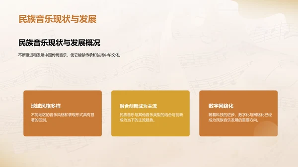 黄色简约传统音乐课程PPT模板