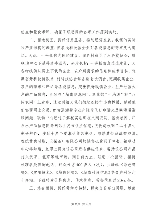 城南镇农村社会服务联动网建设情况汇报 (10).docx