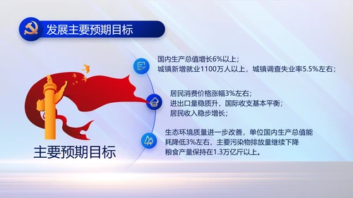 蓝色大气党建党支部年终工作总结PPT