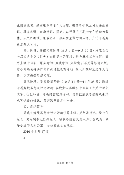 解放思想大讨论活动实施方案 (2).docx