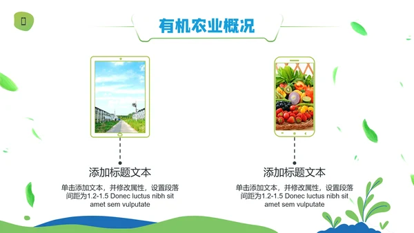 乡村振兴绿色有机农产品介绍通用PPT模板