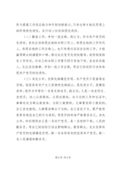 市管处党支部成员副主任党性分析材料(20).docx