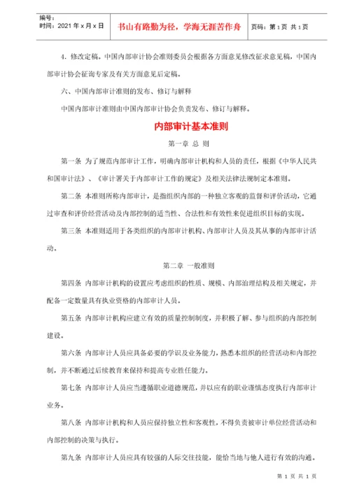 中国内部审计准则及指南.docx