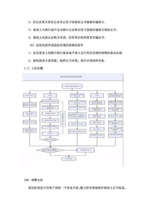 不良资产清收处置手段与流程概述X模板.docx