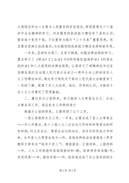 人大办公室某年度工作总结.docx