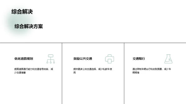 城市交通拥堵问题与解决方案