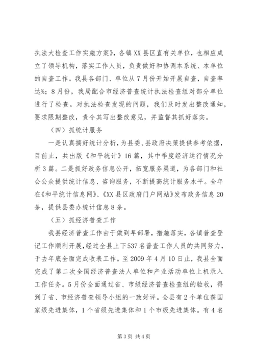 统计局XX年度工作总结及XX年工作计划 (3).docx