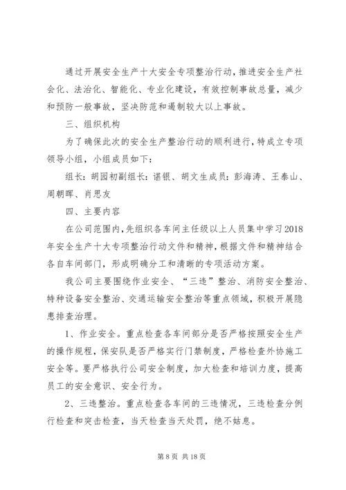 交通运输安全生产五大专项整治行动工作方案.docx