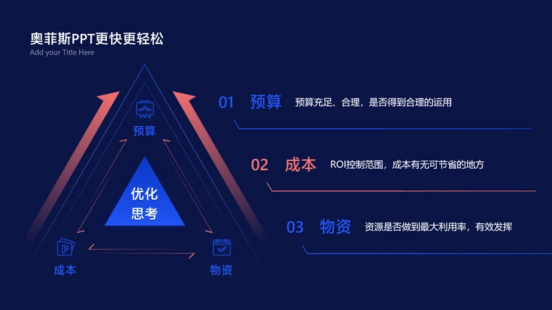 简约循环关系3项PPT