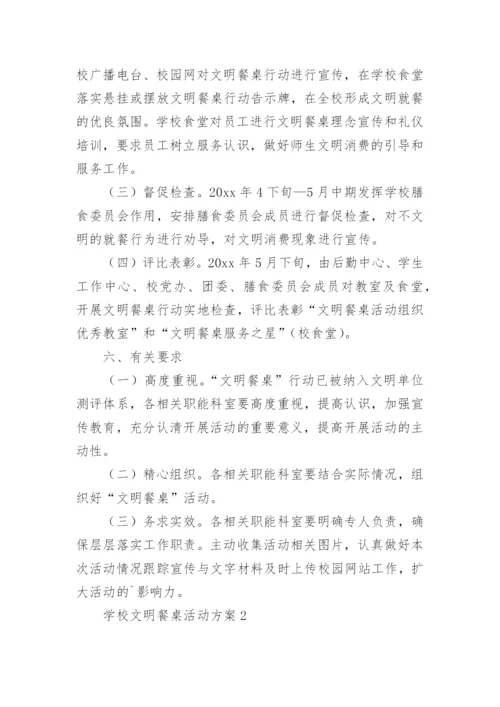 学校文明餐桌活动方案.docx