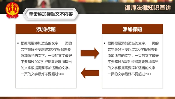 法庭宪法刑法公正公平法律讲堂总结PPT模板