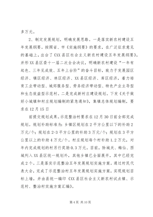 县新农村建设工作情况汇报 (2).docx