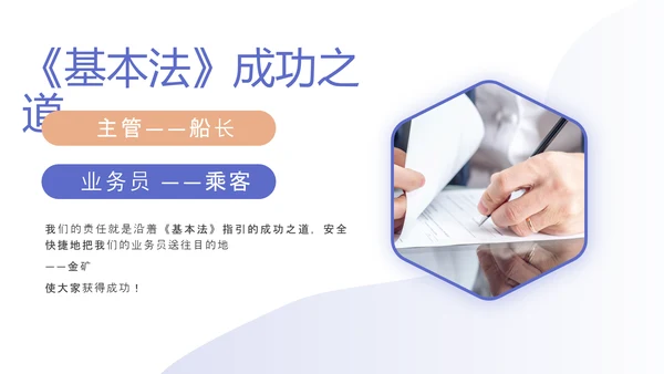 商务风高效增员专题PPT模板