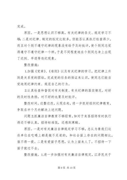 党性分析材料与整改措施.docx