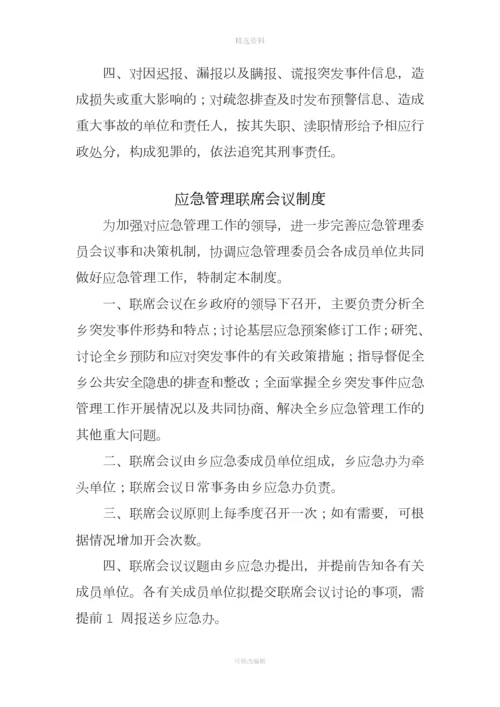 乡镇应急管理制度.docx