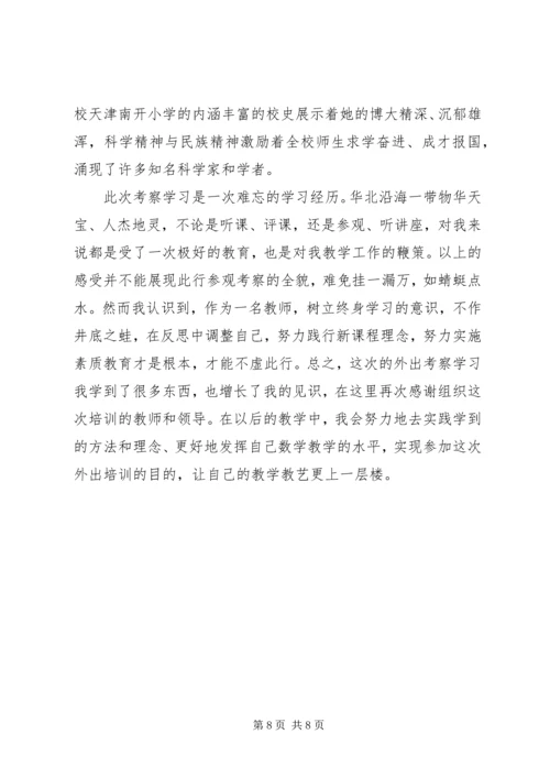 外出考察心得体会范文.docx