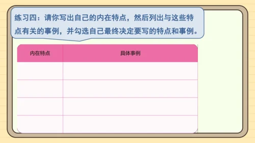 统编版语文四年级下册四年级下册 第七单元 习作：我的自画像（课件）