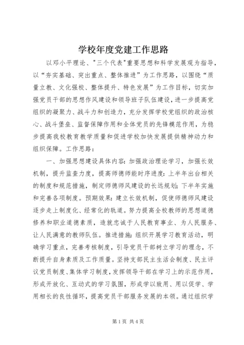 学校年度党建工作思路.docx