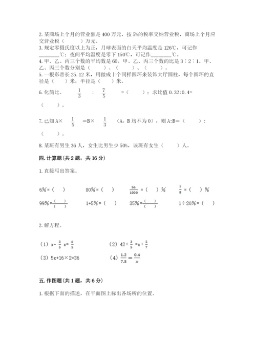 小学六年级下册数学期末卷附完整答案（全优）.docx