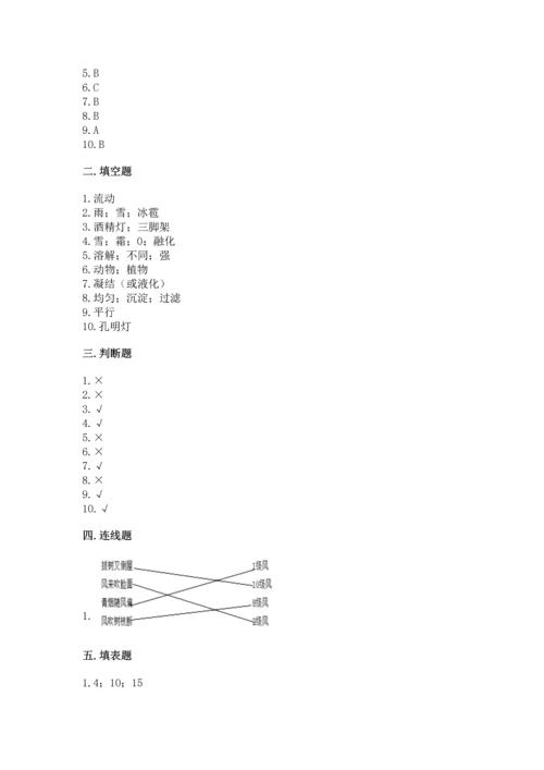 教科版三年级上册科学《期末测试卷》审定版.docx