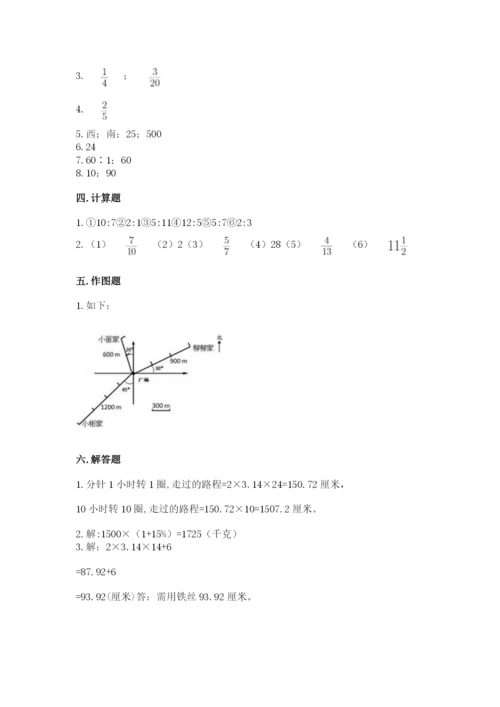 小学数学六年级上册期末卷及完整答案（历年真题）.docx