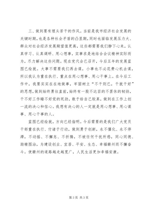 学习市第四次党代会心得体会 (4).docx