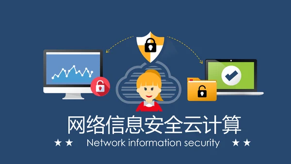 网络安全信息安全大数据云服务ppt模板