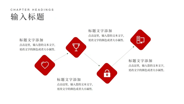 红色扁平风新春对联新年快乐PPT模板