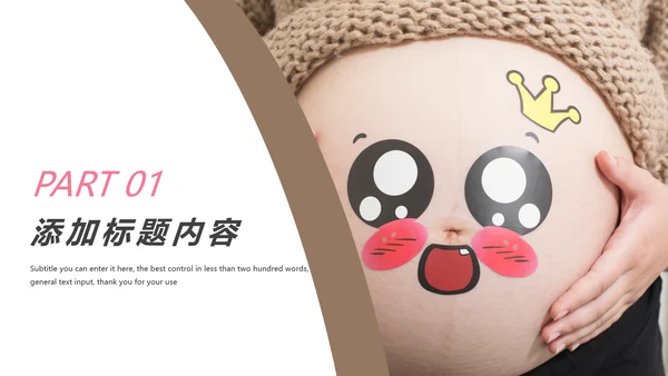 孕妇母婴护理新生儿月子护理中心动态PPT模板