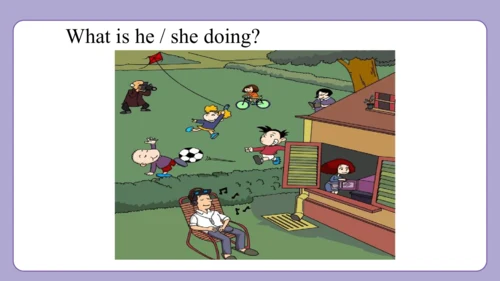 Module 2 Unit 1 She's reading a book 课件(共31张PPT)