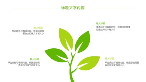 绿色唯美乡村旅游新农村建设PPT模板