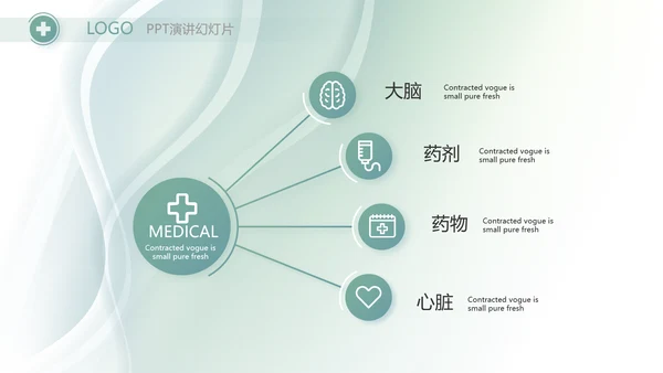 简约大方医疗工作总结汇报计划动态PPT模板
