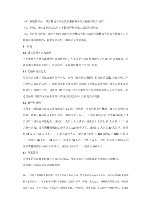 夹江县处置森林火灾应急专题预案.docx