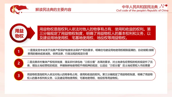 中国首部民法典解读PPT模板