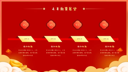 蛇年大吉企业年会暨年终工作总结汇报PPT模板