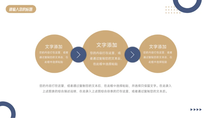 蓝金商务大气稳重部门工作总结PPT模板