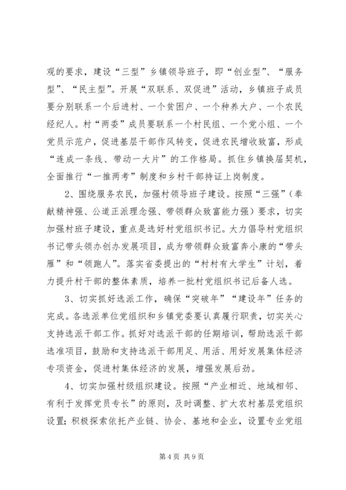 乡镇基层组织建设帮扶实施意见.docx