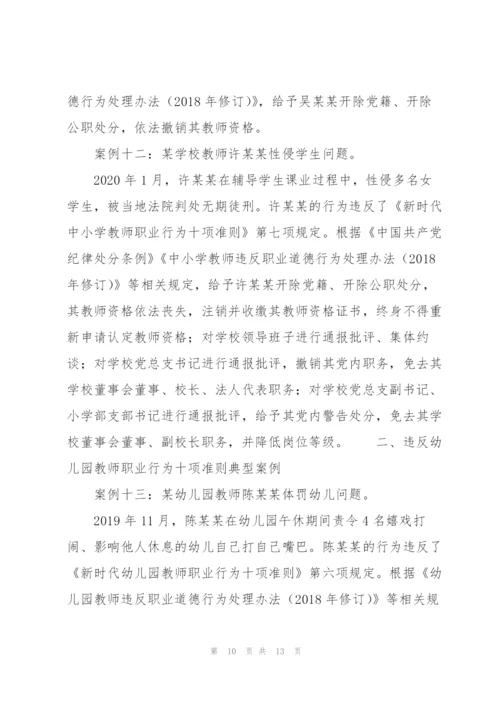 师德师风警示教育典型案例.docx
