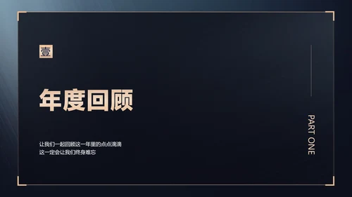 蓝金商务风地产年终晚会盛典