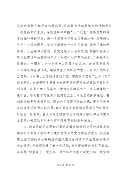 非公有制经济和流动党员保先实施方案(2).docx