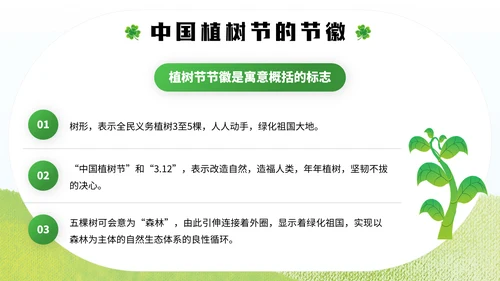 中国植树节通用PPT模板