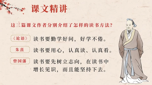 部编版语文五年级上册第二十五课古人谈读书PPT模板
