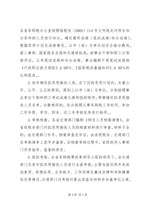 车辆购置税费改革人员财产业务划转移交工作方案[模版].docx