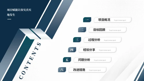 大气简约商务项目复盘报告工作总结汇报ppt模板